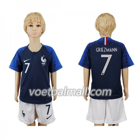 Goedkope Frankrijk Griezmann 7 Kids Thuistenue WK voetbal 2018 Goedkope Frankrijk Griezmann 7 Kids Thuistenue WK voetbal 2018